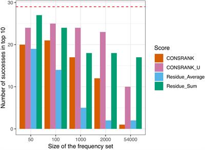 Evaluation of CONSRANK-Like Scoring Functions for Rescoring Ensembles of Protein–Protein Docking Poses